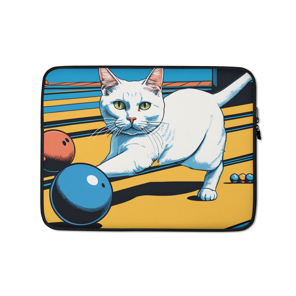 PugMug Custom White Companion Cat Laptop Sleeve