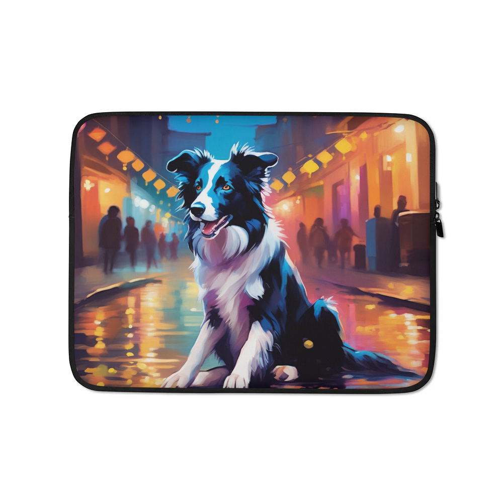 PugMug Custom Border Collie Laptop Sleeve