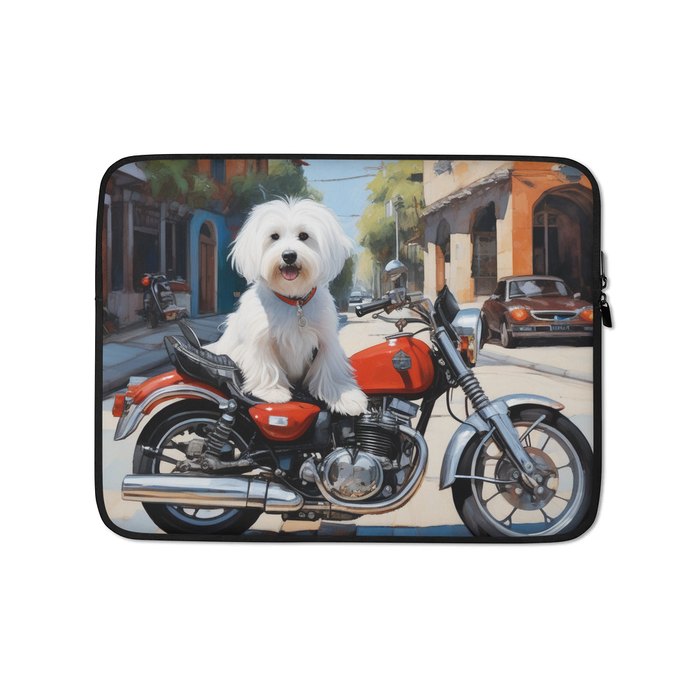 PugMug Custom White Havanese Dog Laptop Sleeve