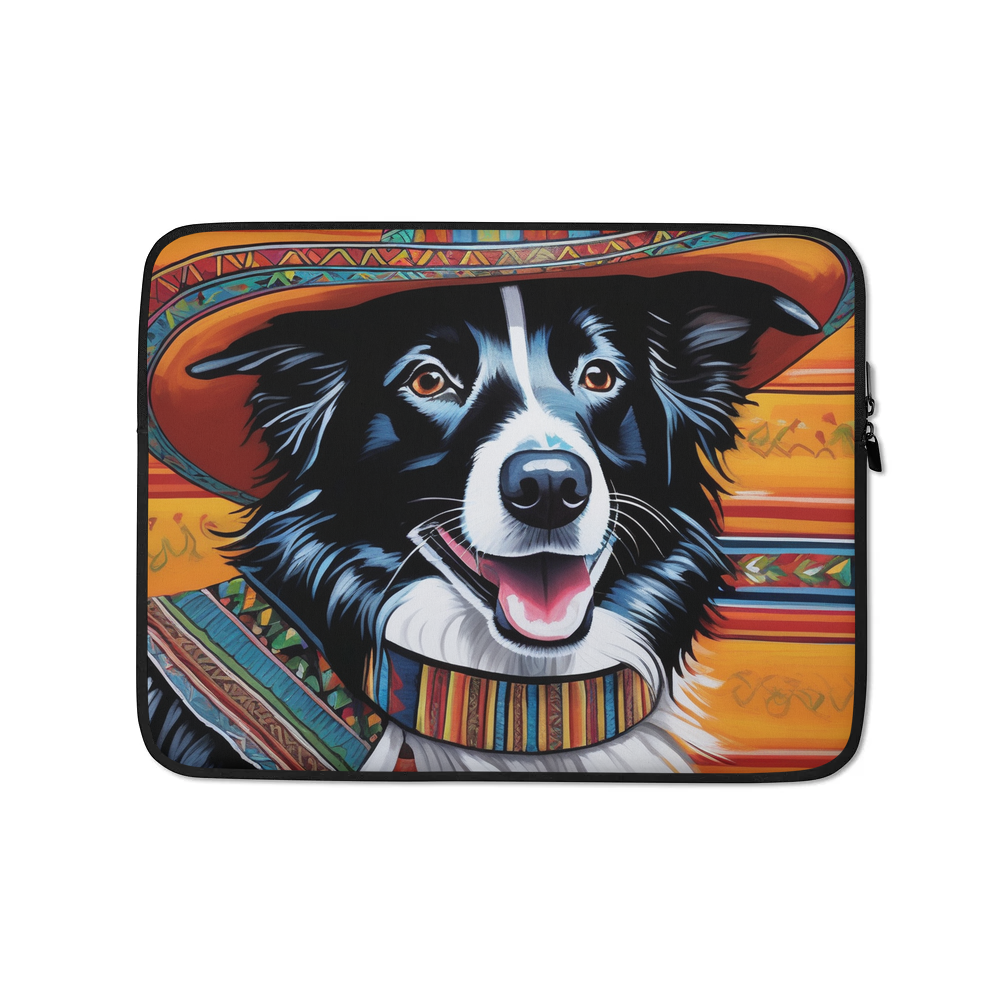 PugMug Custom Border Collie Laptop Sleeve