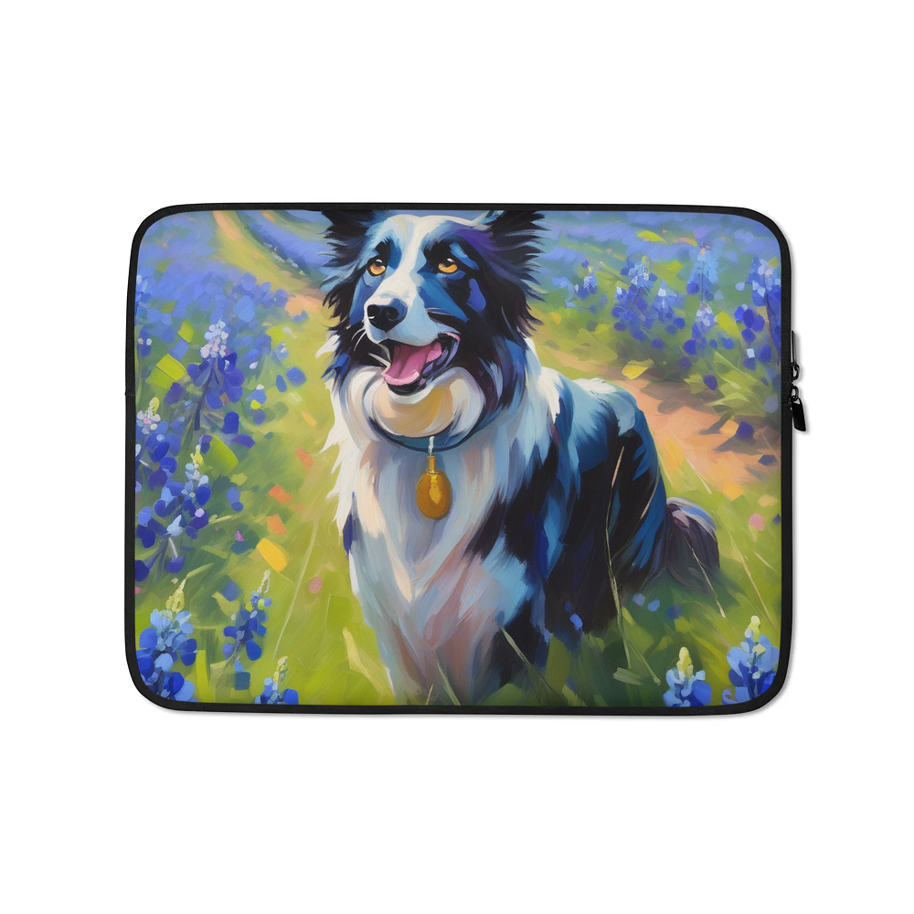 PugMug Custom Border Collie Laptop Sleeve