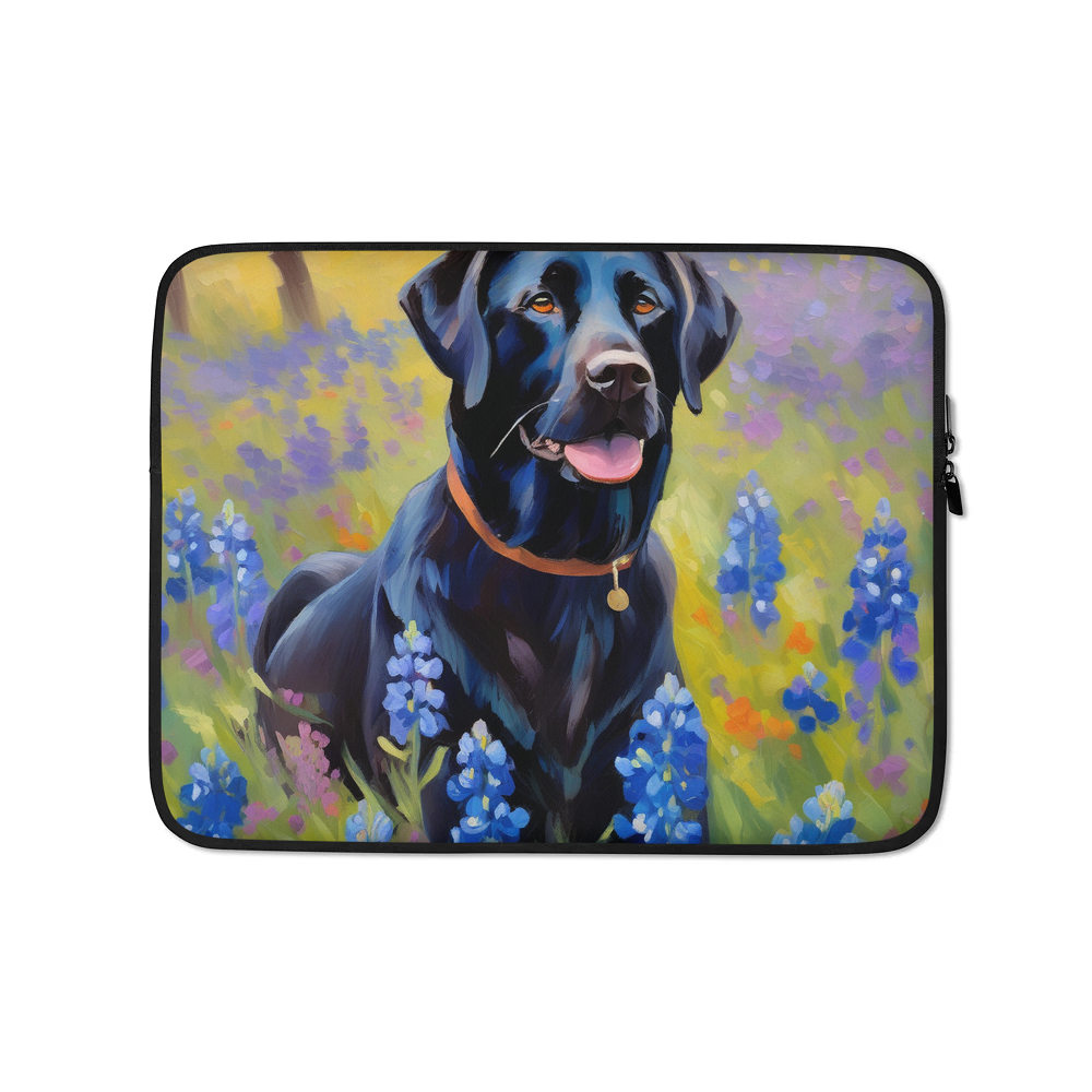 PugMug Custom Black Labrador Retriever Laptop Sleeve