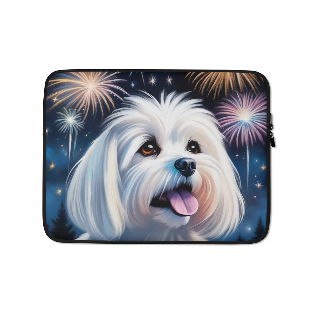 PugMug Custom Maltese Dog Laptop Sleeve