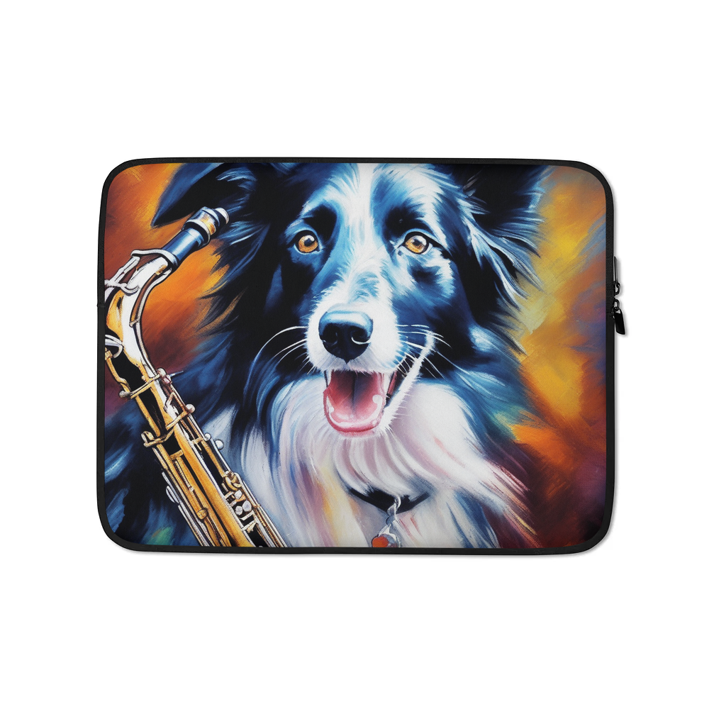 PugMug Custom Border Collie Laptop Sleeve