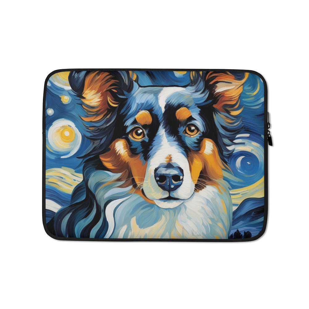 PugMug Custom Miniature American Shepherd Laptop Sleeve