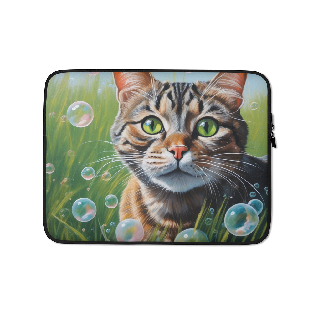 PugMug Custom Tabby Companion Cat Laptop Sleeve