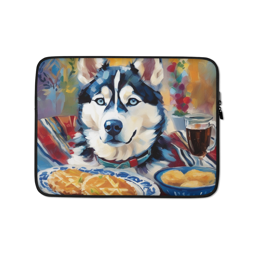 PugMug Custom Siberian Husky Laptop Sleeve