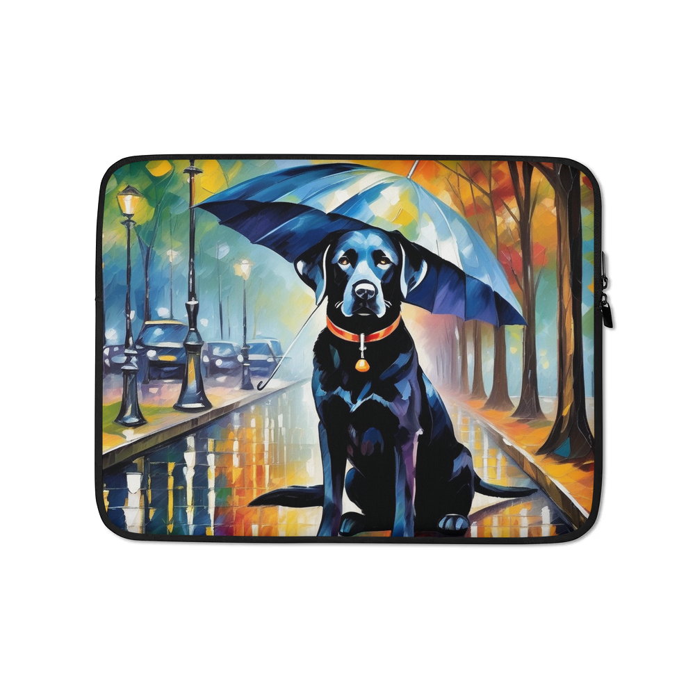 PugMug Custom Black Labrador Retriever Laptop Sleeve