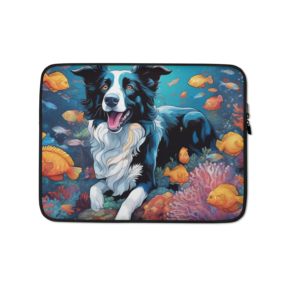 PugMug Custom Border Collie Laptop Sleeve