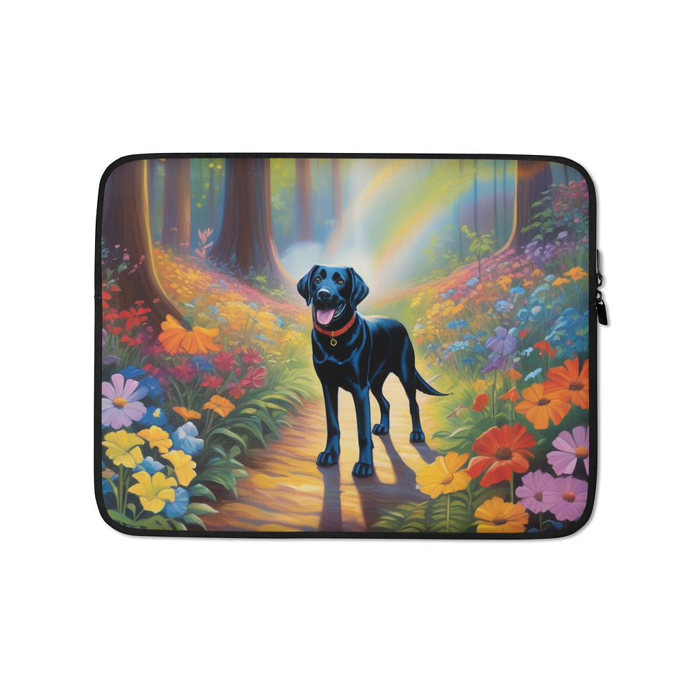 PugMug Custom Black Labrador Retriever Laptop Sleeve