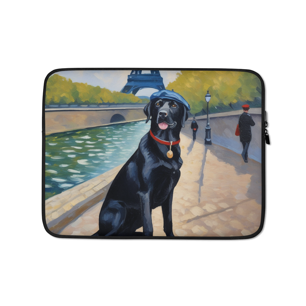 PugMug Custom Black Labrador Retriever Laptop Sleeve