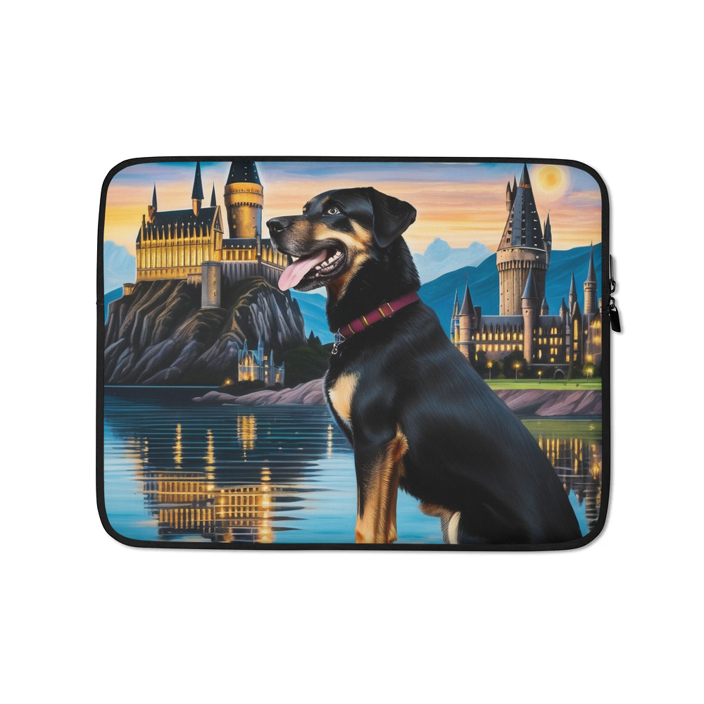 PugMug Custom Blue Laptop Sleeve