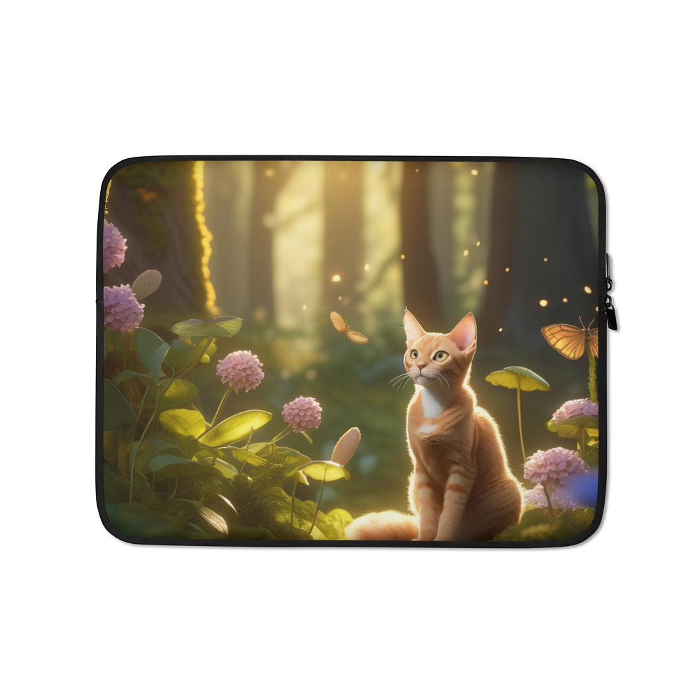 PugMug Custom Tabby Devon Rex Cat Laptop Sleeve