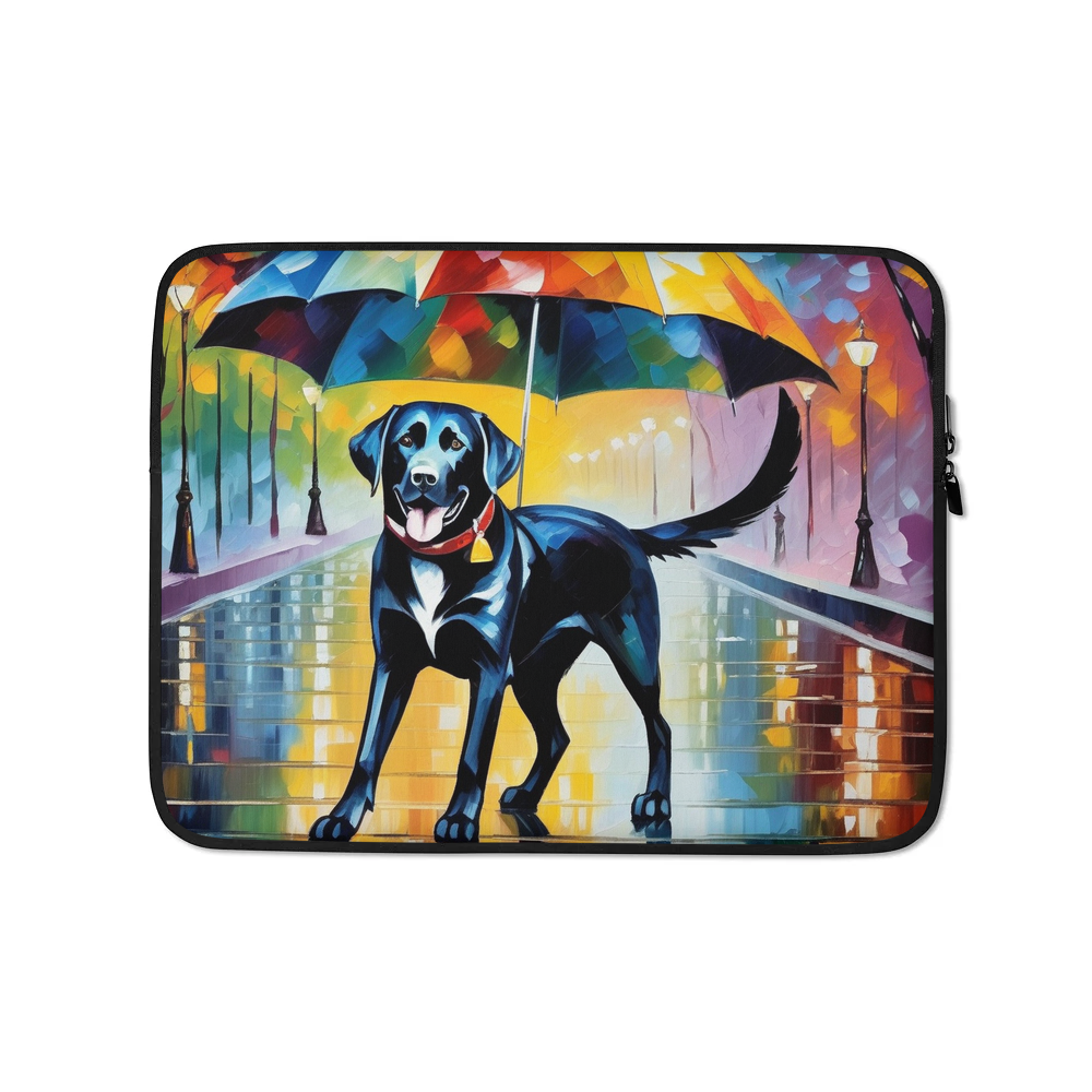 PugMug Custom Black Labrador Retriever Laptop Sleeve