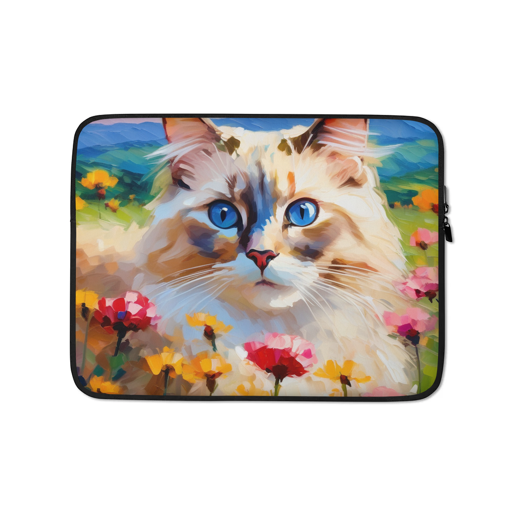 PugMug Custom Tabby Ragdoll Cat Laptop Sleeve