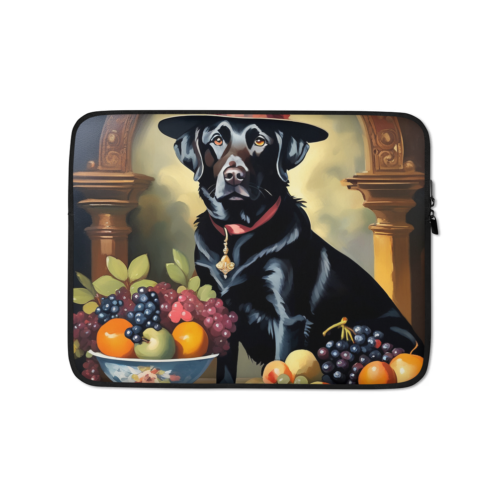 PugMug Custom Black Labrador Retriever Laptop Sleeve