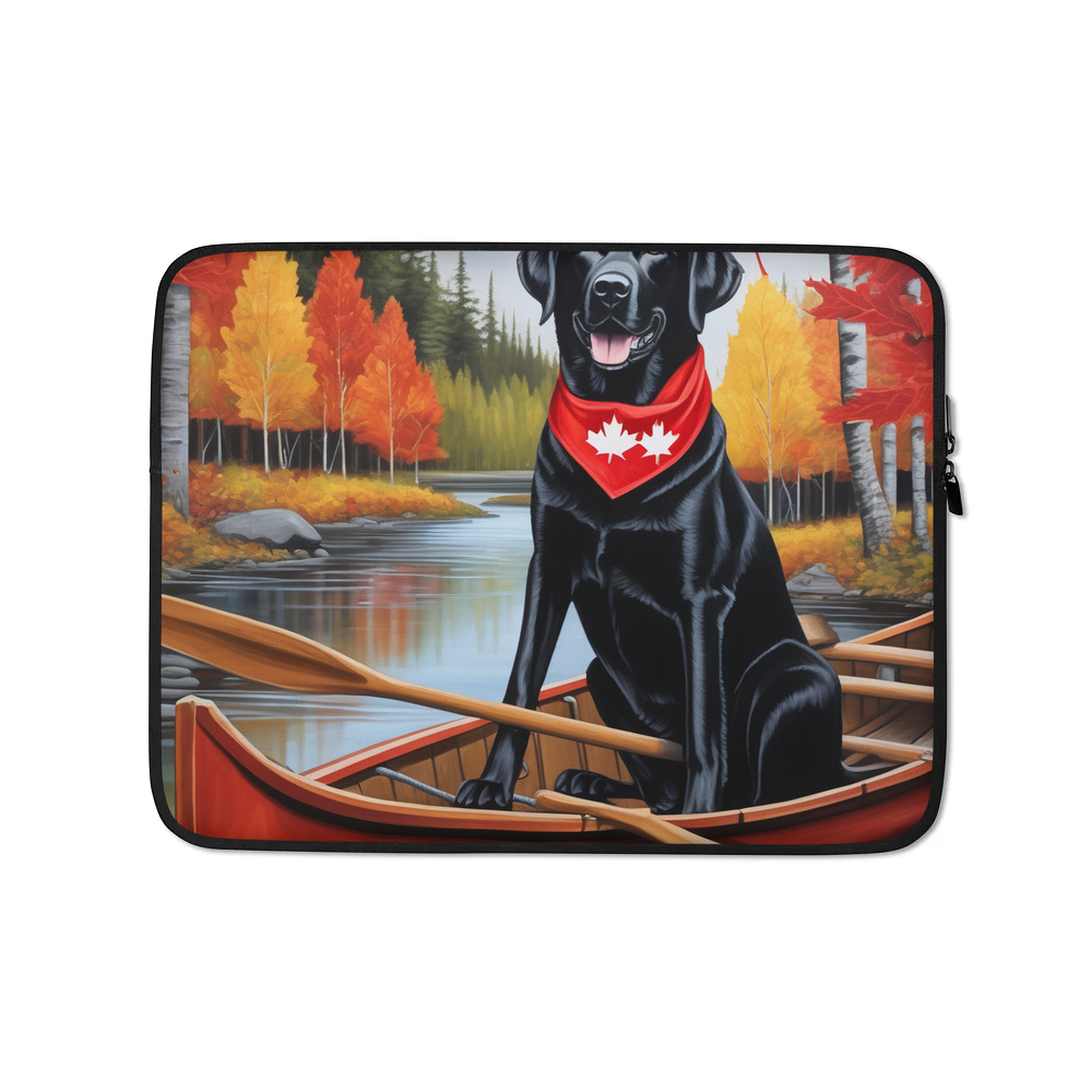 PugMug Custom Black Labrador Retriever Laptop Sleeve