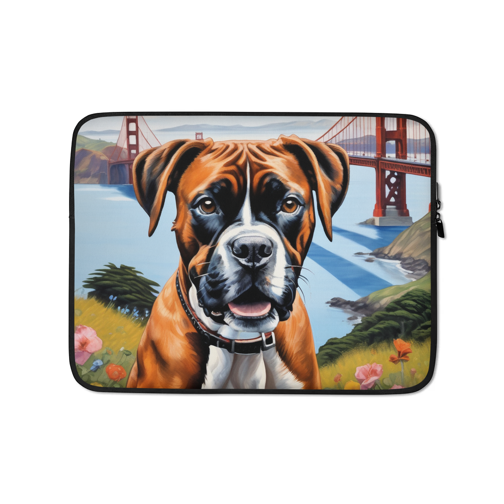 PugMug Custom Boxer Dog Laptop Sleeve