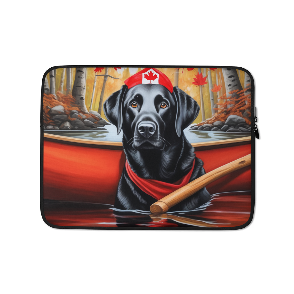 PugMug Custom Black Labrador Retriever Laptop Sleeve