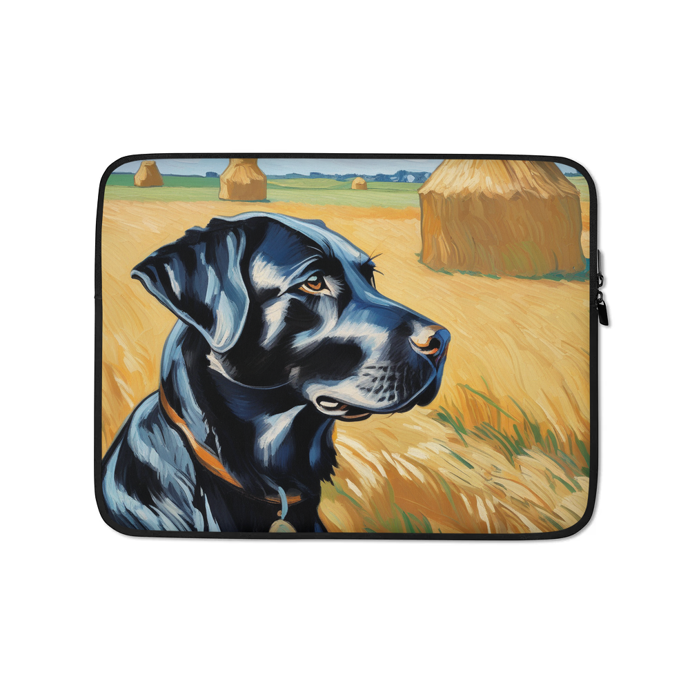 PugMug Custom Black Labrador Retriever Laptop Sleeve