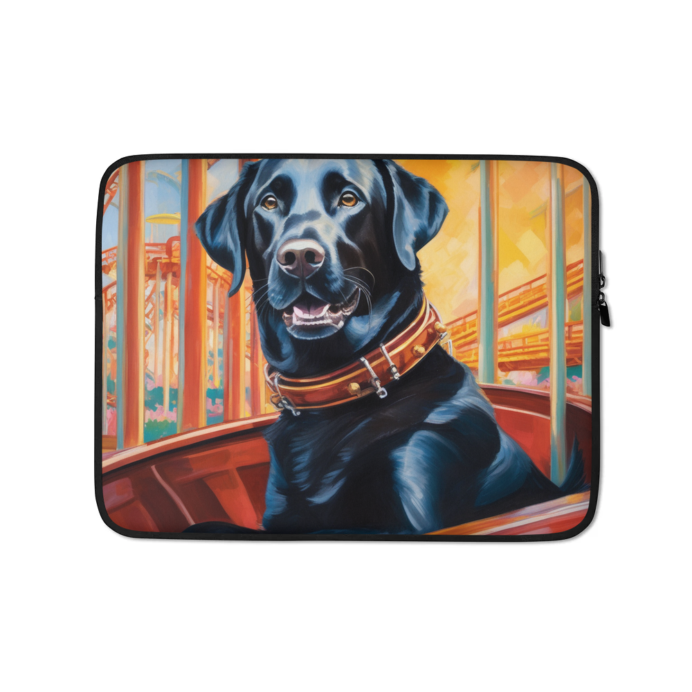 PugMug Custom Black Labrador Retriever Laptop Sleeve