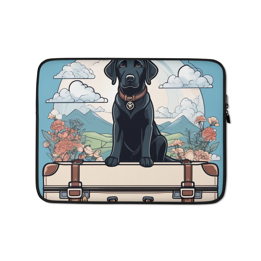 PugMug Custom Black Labrador Retriever Laptop Sleeve