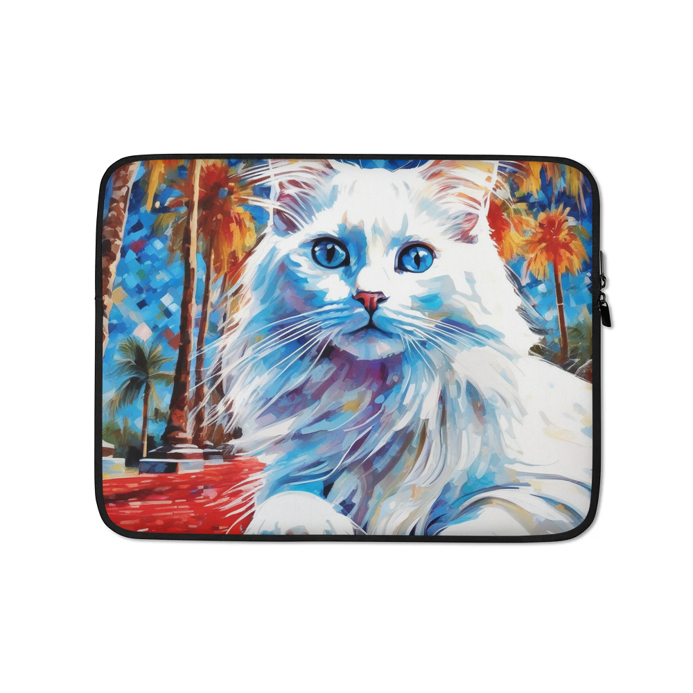 PugMug Custom White Ragdoll Cat Laptop Sleeve