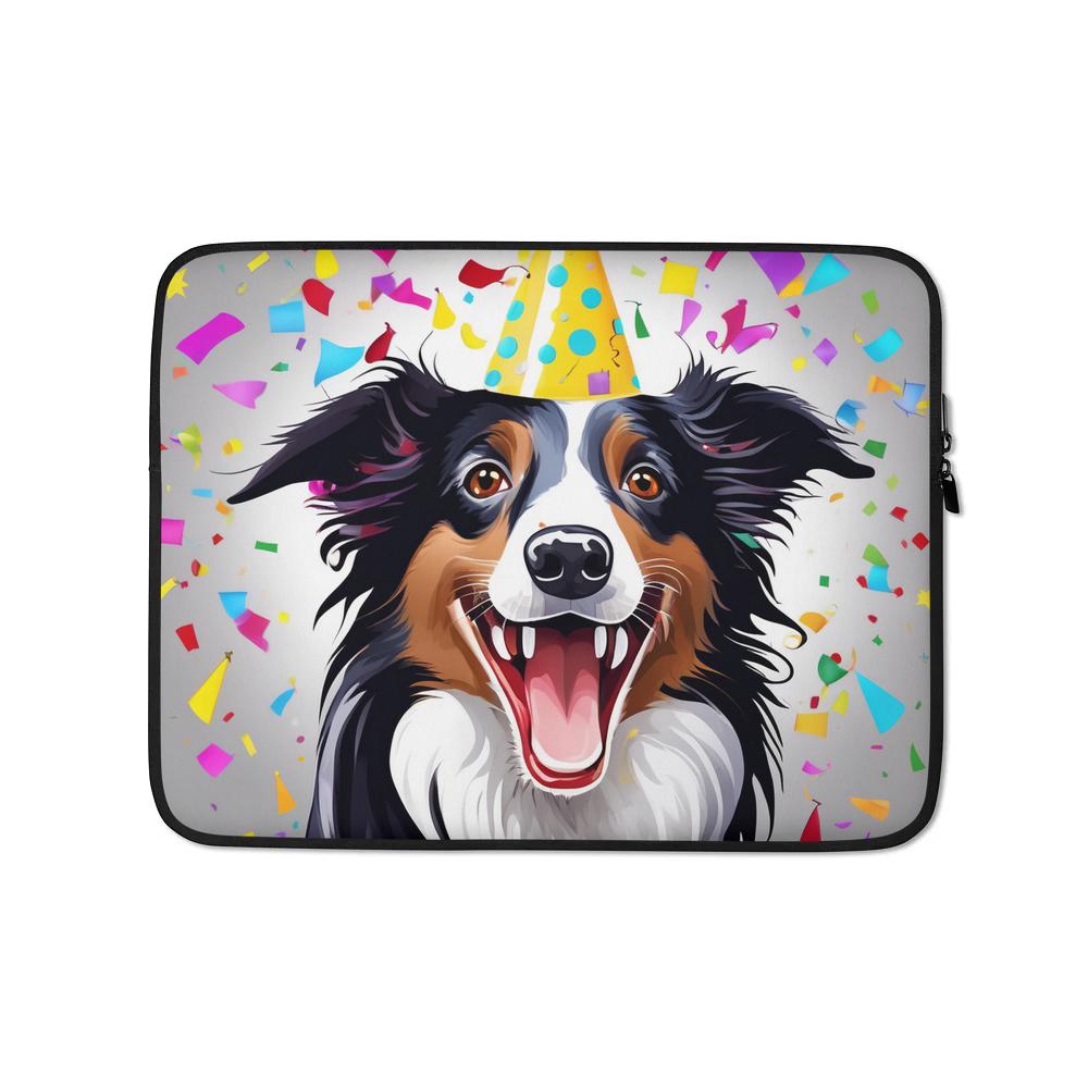 PugMug Custom Border Collie Laptop Sleeve