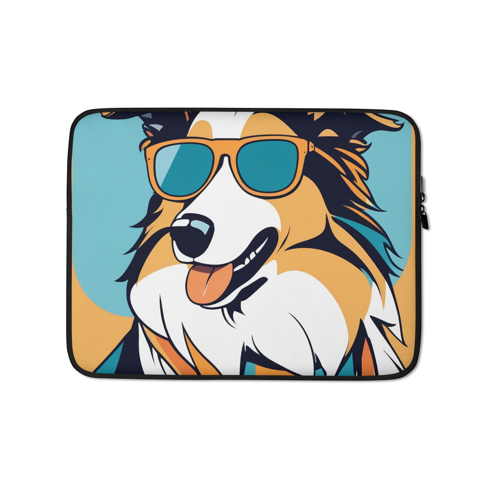 PugMug Custom Collie Laptop Sleeve