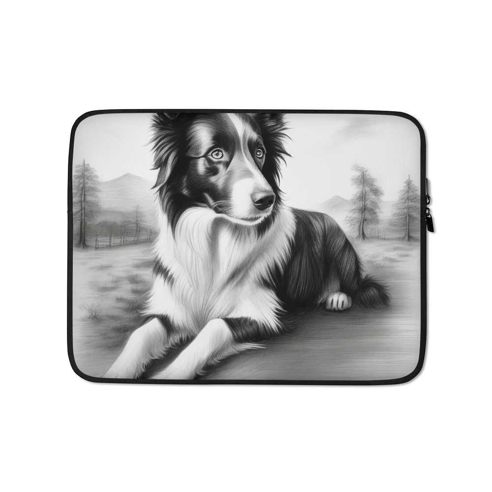 PugMug Custom Border Collie Laptop Sleeve