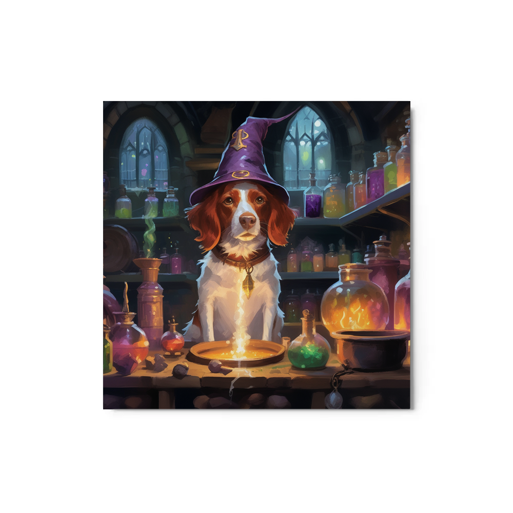 PugMug Custom Brittany Dog Metal Print