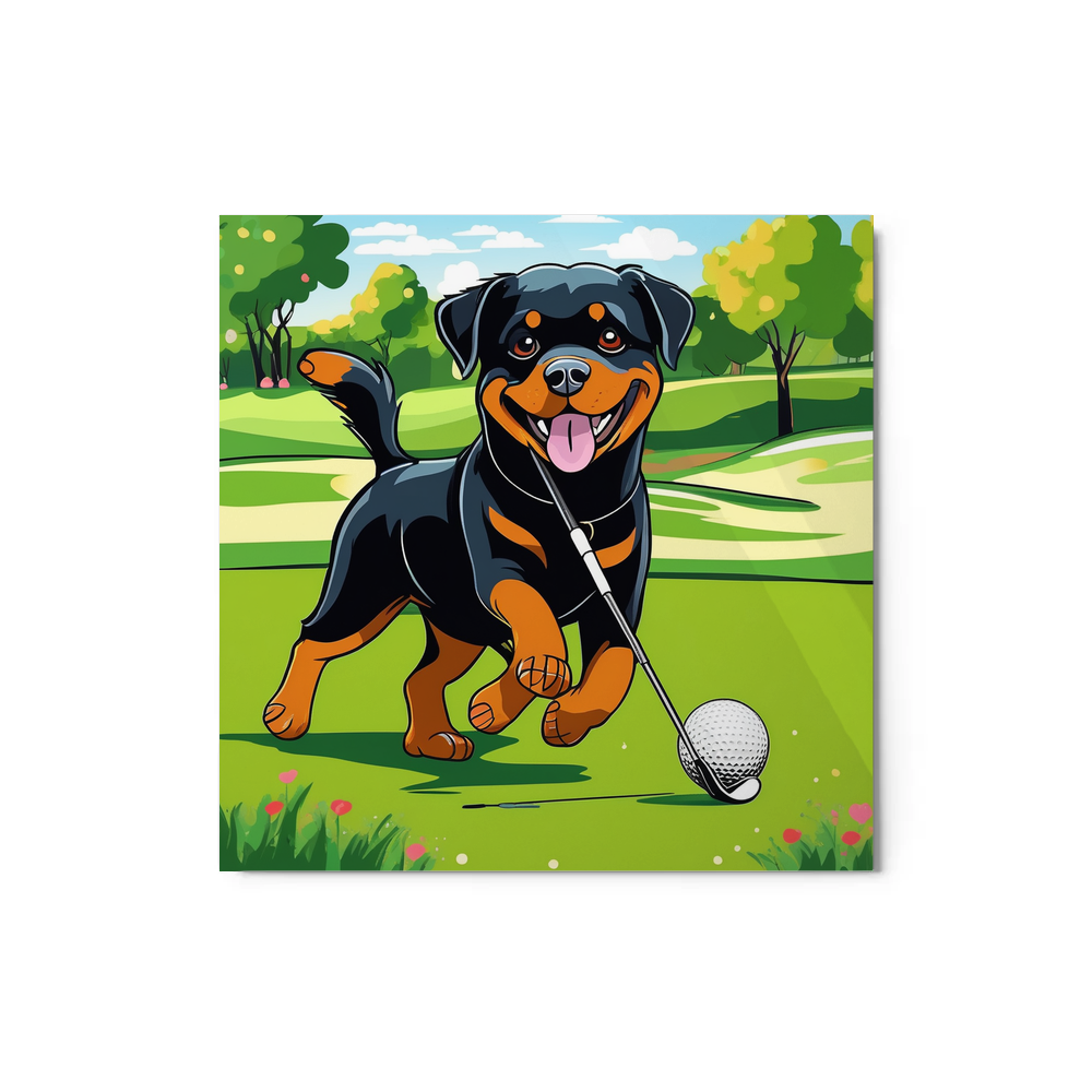 PugMug Custom Rottweiler Metal Print