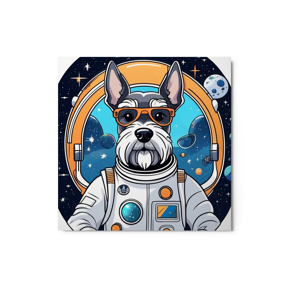 PugMug Custom Miniature Schnauzer Metal Print