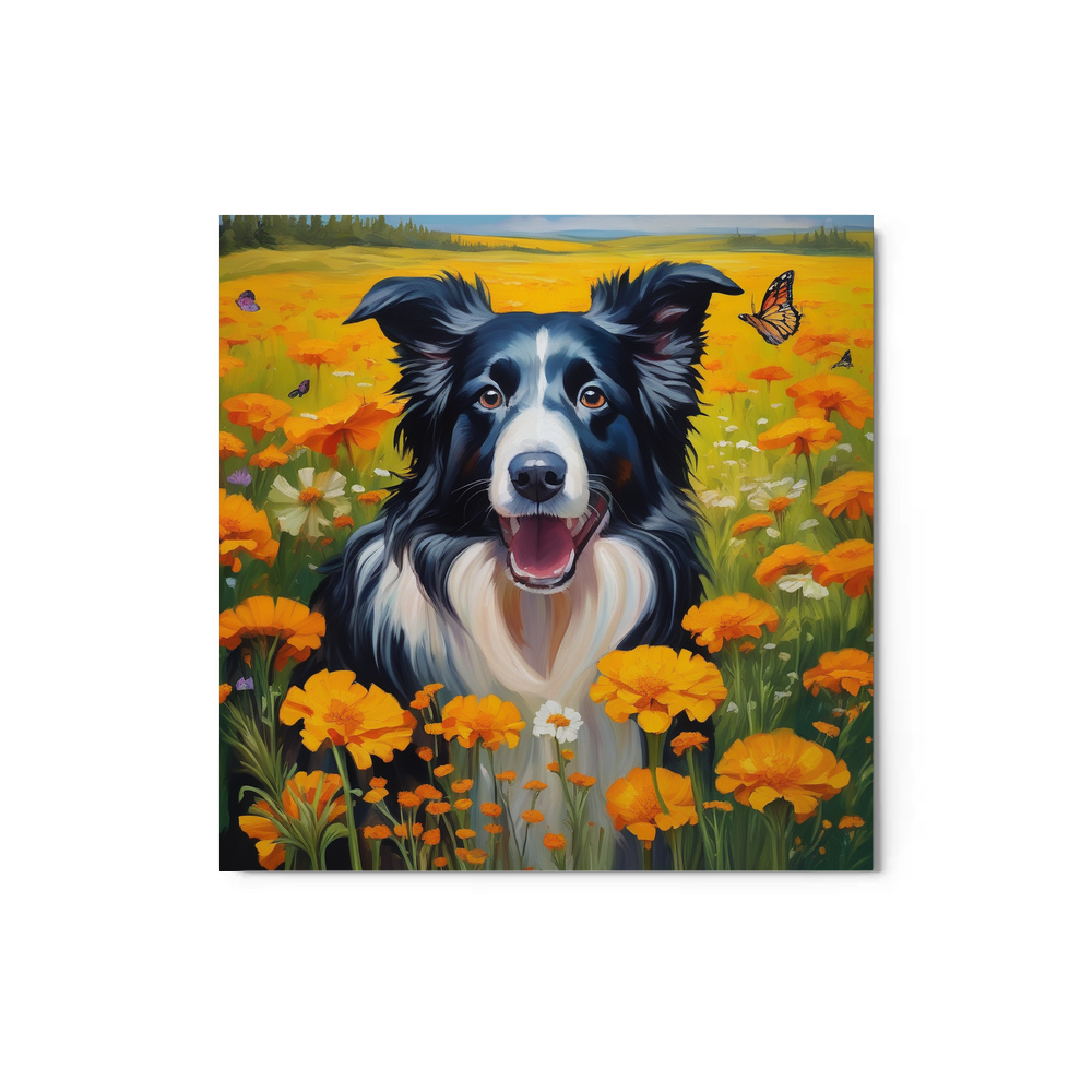PugMug Custom Border Collie Metal Print