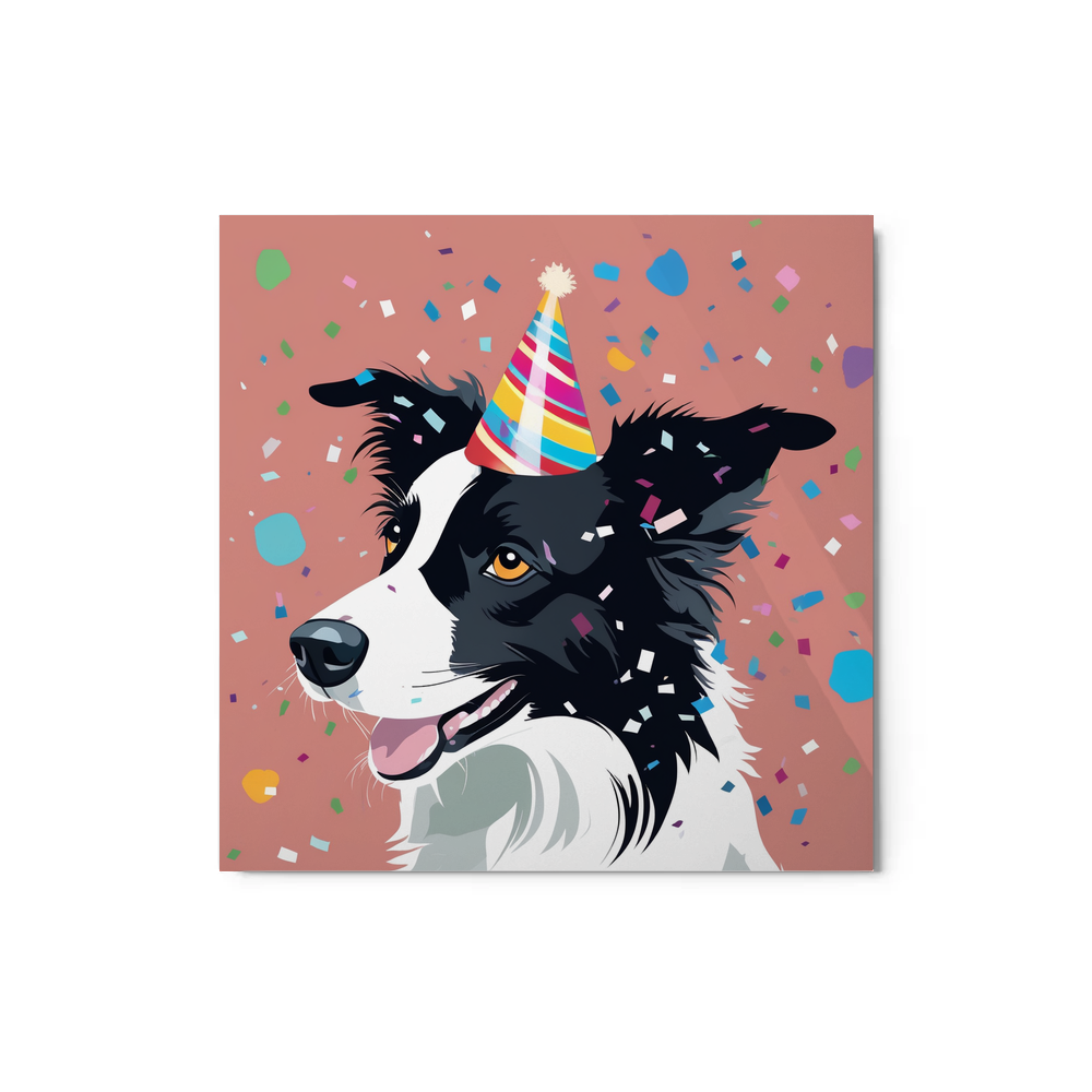 PugMug Custom Border Collie Metal Print