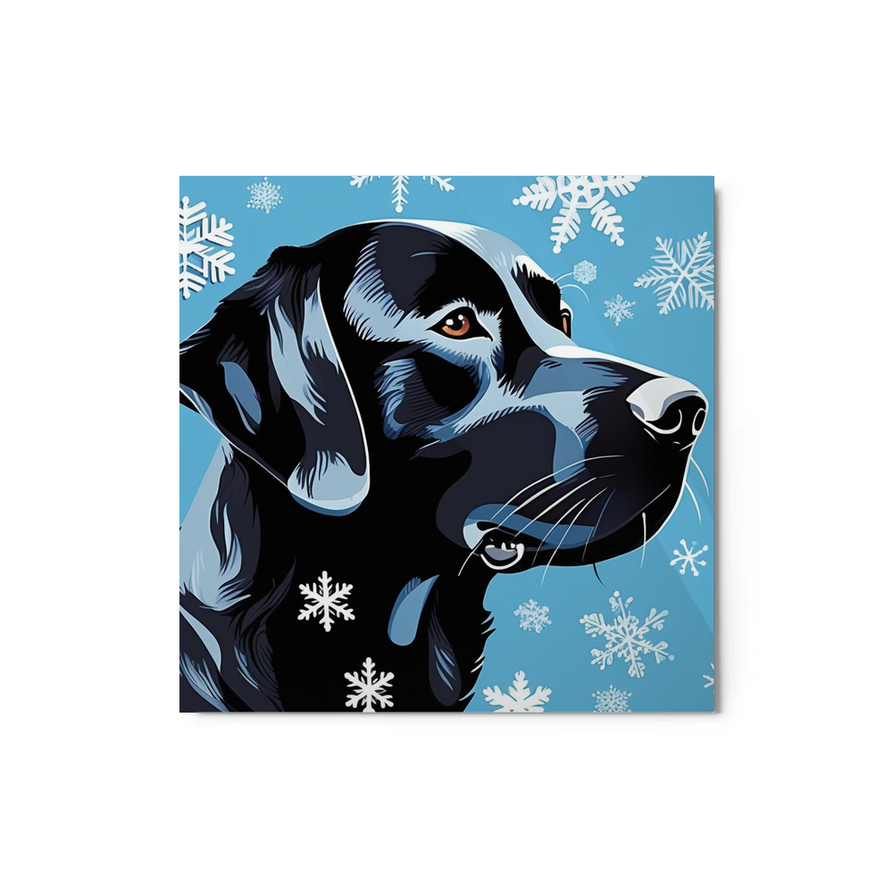 PugMug Custom Black Labrador Retriever Metal Print