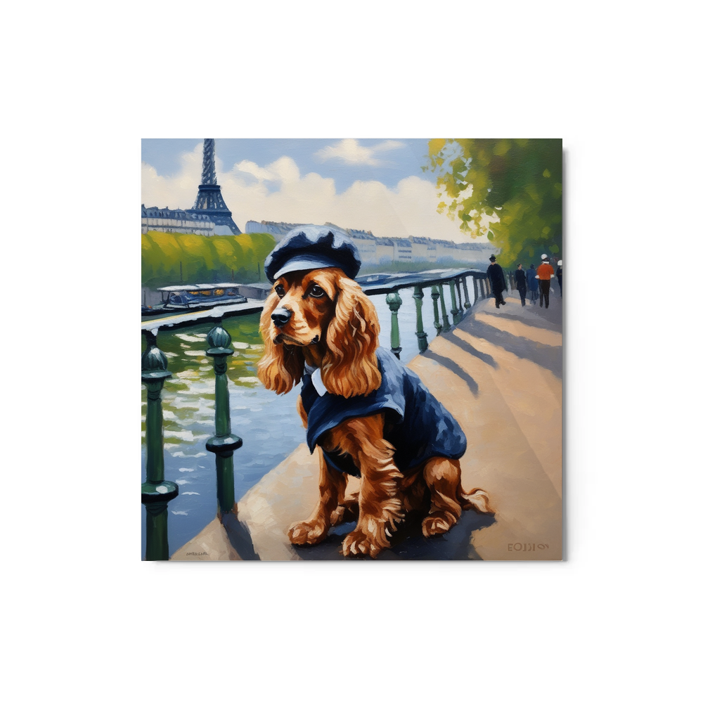 PugMug Custom Cocker Spaniel Metal Print