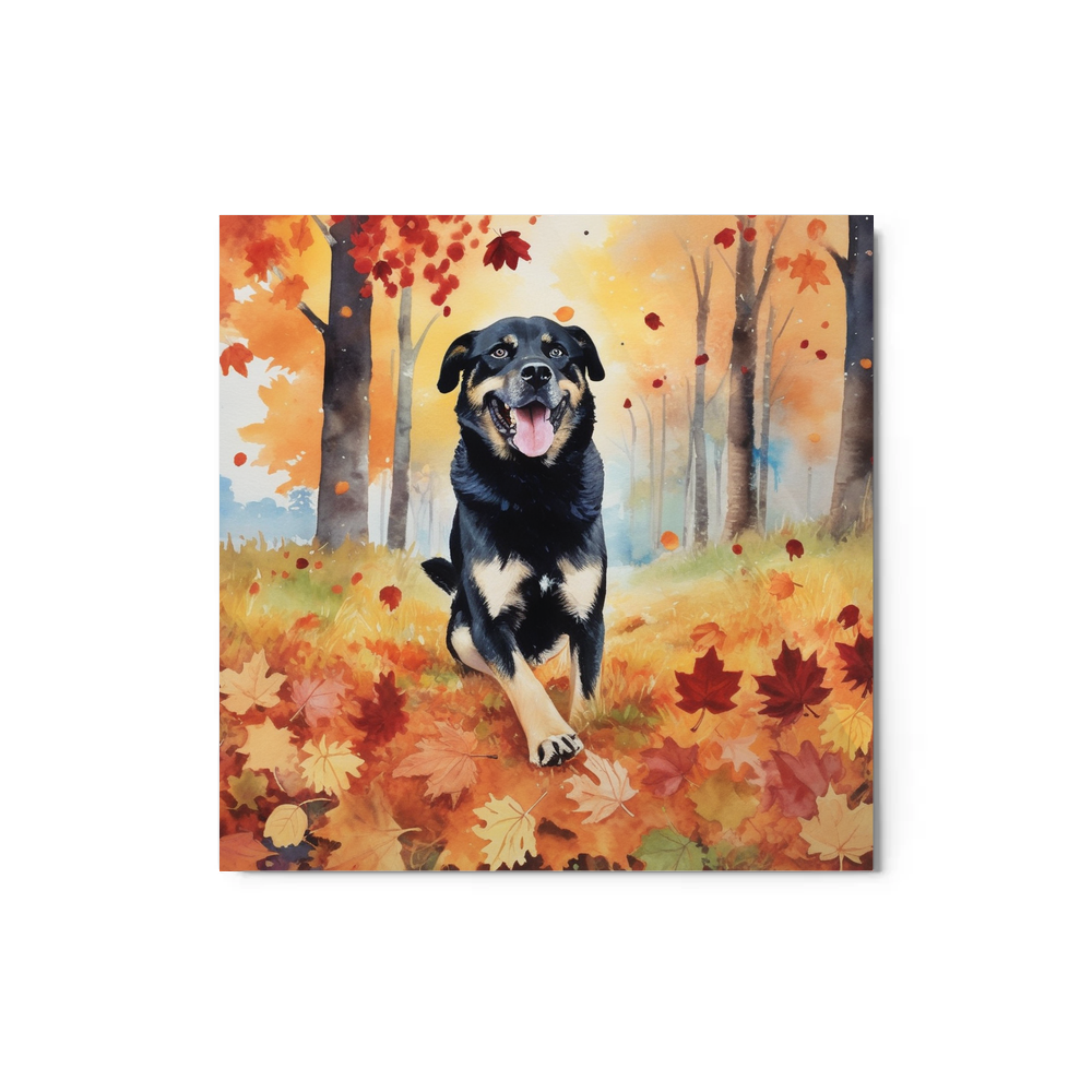 PugMug Custom Blue Metal Print