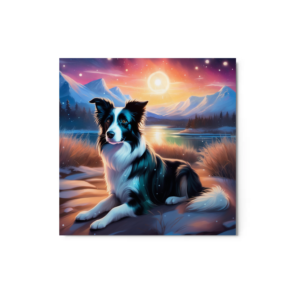 PugMug Custom Border Collie Metal Print