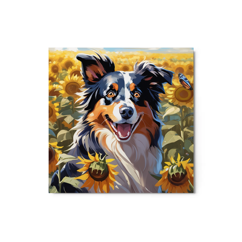 PugMug Custom Australian Shepherd Dog Metal Print