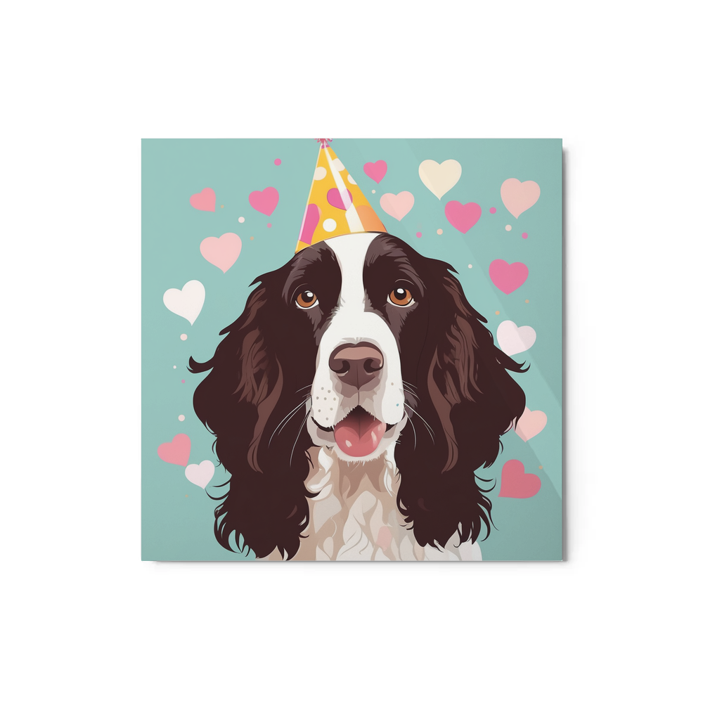PugMug Custom English Springer Spaniel Metal Print