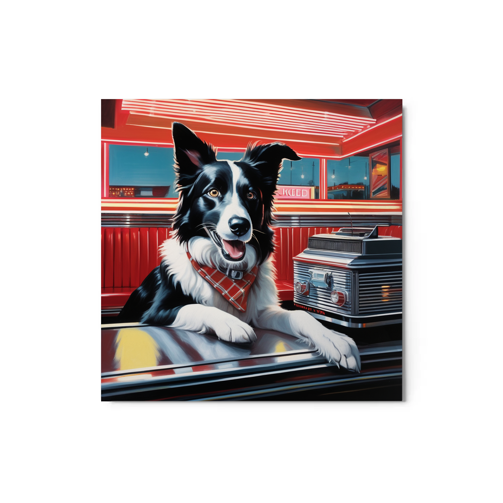 PugMug Custom Border Collie Metal Print