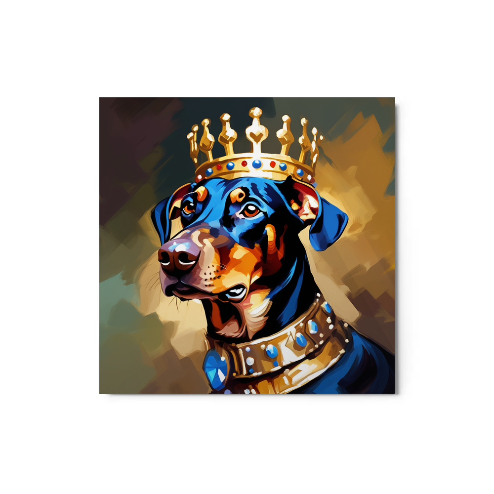 PugMug Custom Doberman Pinscher Metal Print