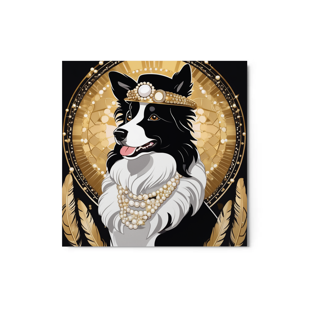 PugMug Custom Border Collie Metal Print