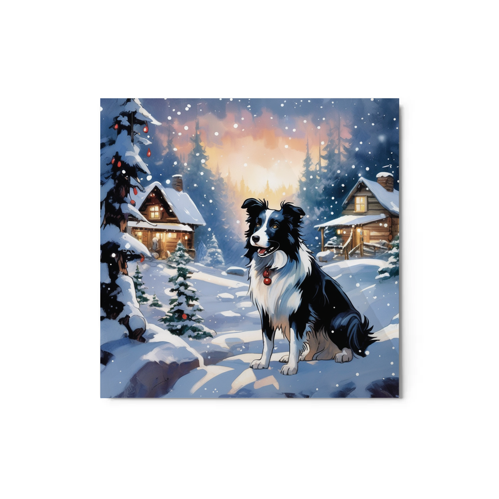 PugMug Custom Border Collie Metal Print