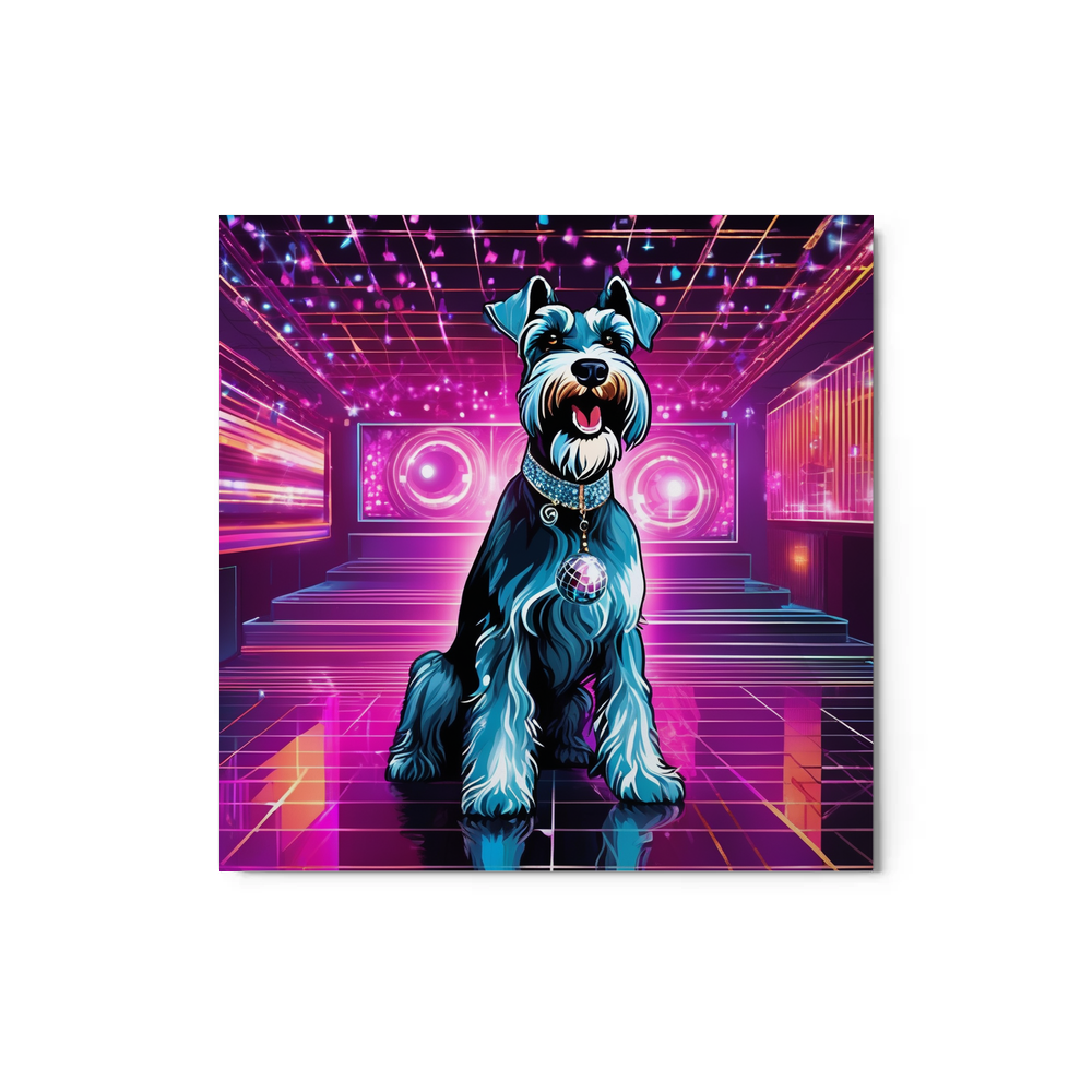 PugMug Custom Miniature Schnauzer Metal Print