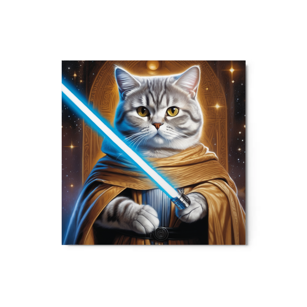 PugMug Custom Tabby British Shorthair Cat Metal Print