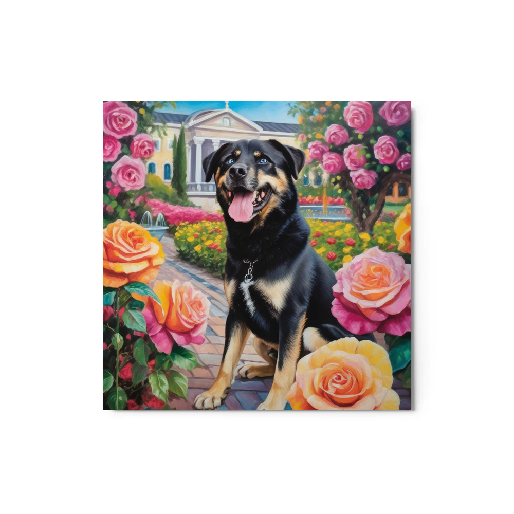 PugMug Custom Blue Metal Print