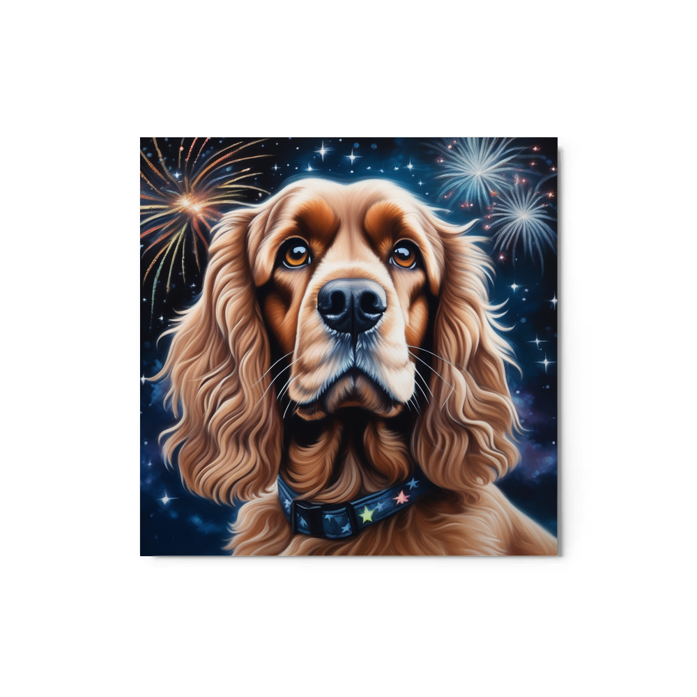 PugMug Custom Cocker Spaniel Metal Print