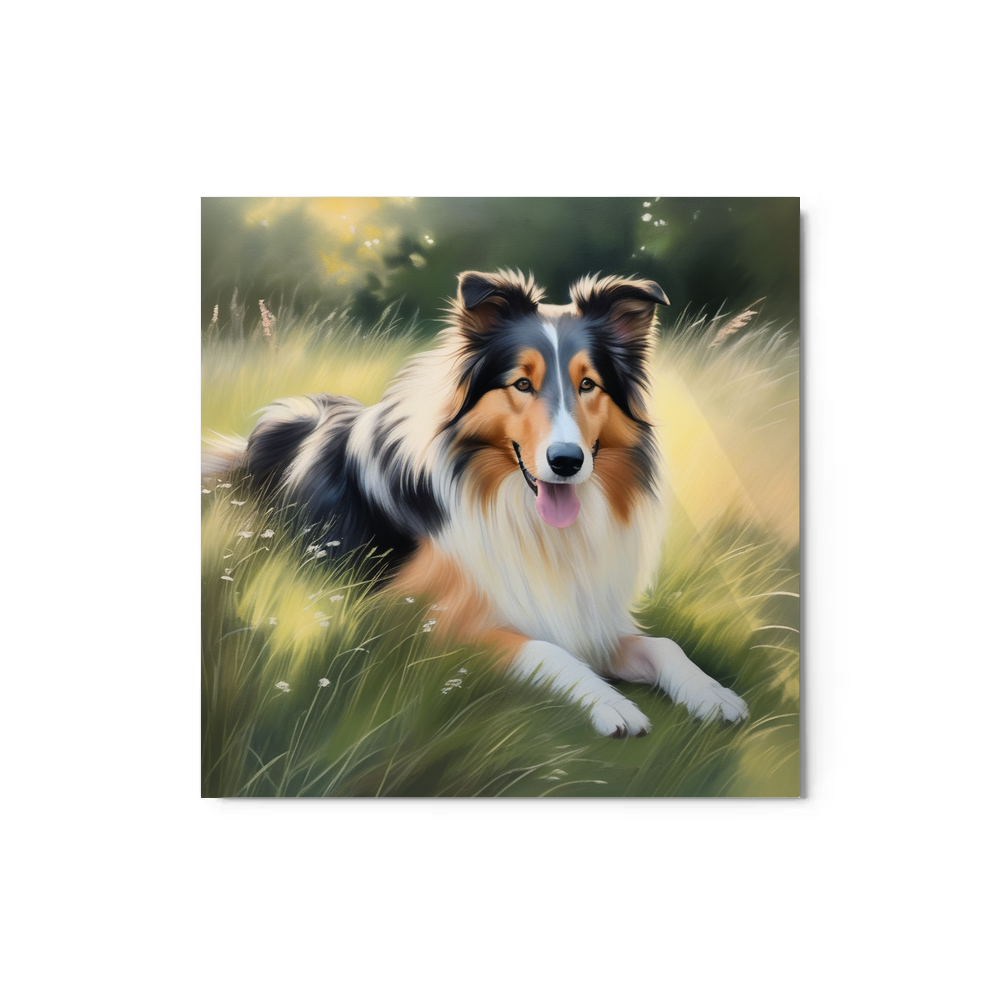 PugMug Custom Collie Metal Print